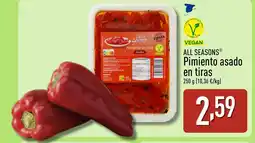 ALDI ALL SEASONS Pimiento asado en tiras oferta