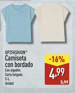 ALDI UP2FASHION Camiseta con bordado oferta