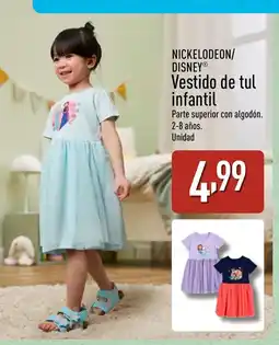 ALDI NICKELODEON/ DISNEY Vestido de tul infantil oferta