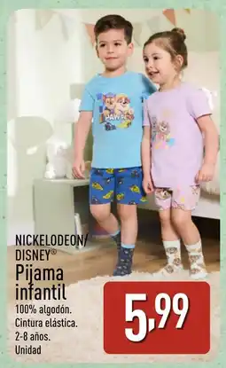 ALDI NICKELODEON/ DISNEY Pijama infantil oferta