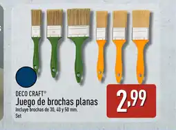 ALDI DECO CRAFT Juego de brochas planas oferta