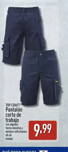 ALDI TOP CRAFT Pantalón corto de trabajo oferta