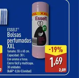 ALDI ESSELT Bolsas perfumadas XXL oferta