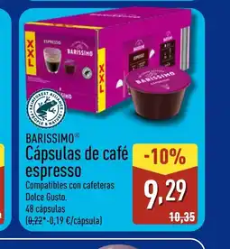 ALDI BARISSIMO Cápsulas de café espresso oferta