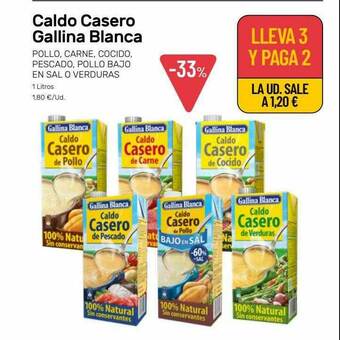 AhorraMas Caldo Casero Gallina Blanca oferta