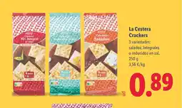 Lidl LA CESTERA Crackers oferta