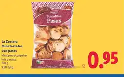 Lidl LA CESTERA Mini tostadas con pasas oferta