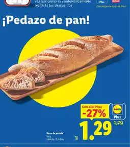 Lidl Barra de pueblo oferta
