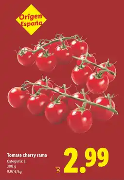 Lidl Tomate cherry rama oferta