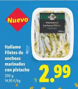 Lidl ITALIANO Filetes de anchoas marinados oferta