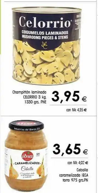 Cash Ifa Champiñon Laminado Celorrio Cebolla Caramelizada Ibsa oferta