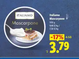 Lidl ITALIAMO Mascarpone oferta