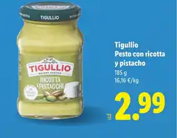 Lidl TIGULLIO Pesto con ricotta y pistacho oferta