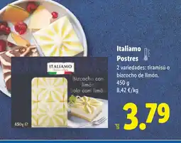 Lidl ITALIAMO Postres oferta