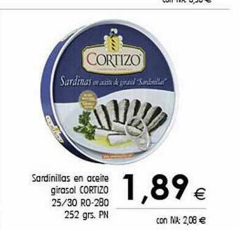 Cash Ifa Sardinillas En Aceite Girasol Cortizo oferta