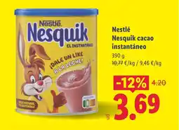 Lidl NESTLE Nesquik cacao instantáneo oferta