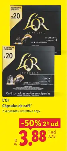 Lidl L'OR Cápsulas de café oferta