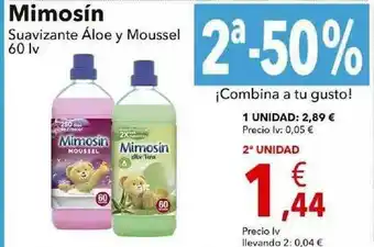 Clarel 2a -50% Mimosín Suavizante áloe Y Moussel oferta