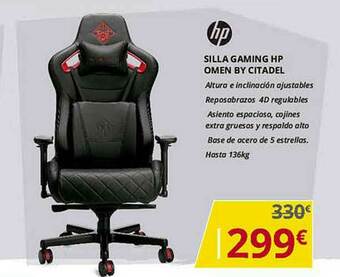 Dynos Informática Hp Silla Gaming Hp Omen By Citadel oferta