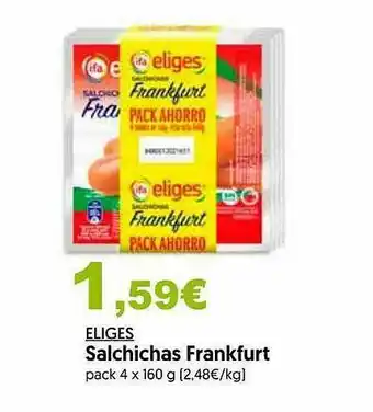 Hiper Usera Eliges Salchichas Frankfurt oferta