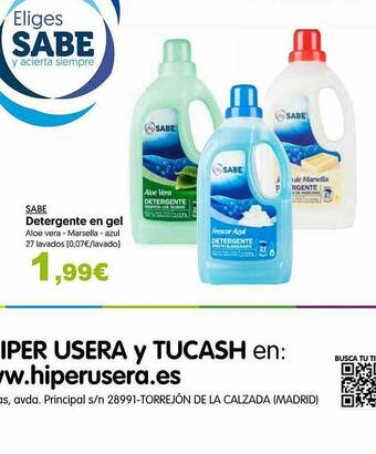Hiper Usera Sabe Detergente En Gel oferta