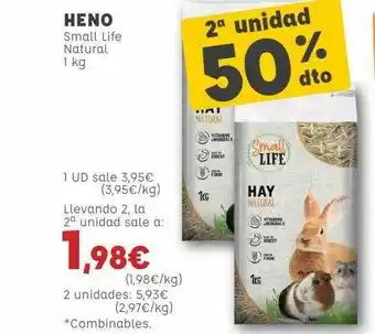 Kiwoko 2a Unidad 50% Dto Heno Smalml Life Naural oferta