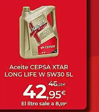 MotorTown Aceie Cepsa Xtar Long Life W 5w30 5l oferta