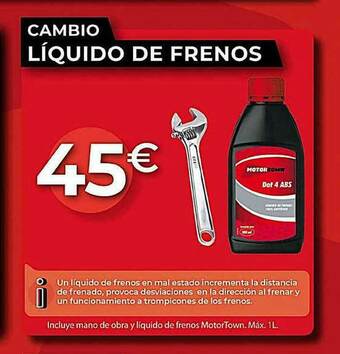 MotorTown Cambio Líquido De Frenos oferta