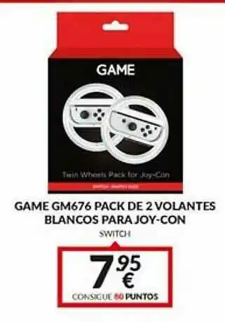 Telecable Game Gm676 Pack De 2 Volantes Blancos Para Joy-con oferta