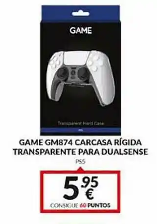 Telecable Game Gm874 Carcasa Rígida Transparente Para Dualsense oferta