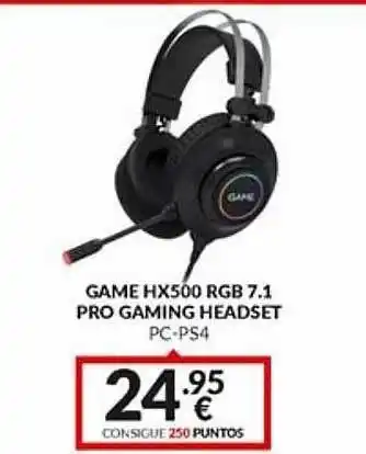 Telecable Game Hx500 Rgb 7.1 Pro Gaming Headset oferta