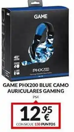 Telecable Game Phx200 Blue Camo Auriculares Gaming oferta