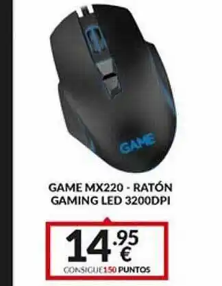 Telecable Game Mx220 - Ratón Gaming Led 3200dpi oferta