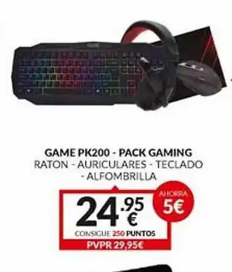 Telecable Game Pk200 - Pack Gaming Raton - Auriculares - Teclado - Alfombrilla oferta