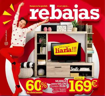 Tifón Hipermueble Meuble Para Salón Modelo Rubi oferta