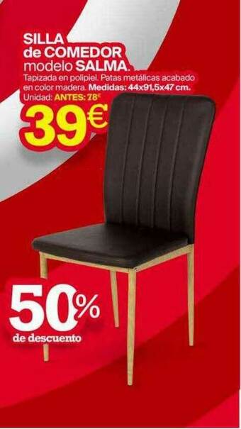 Tifón Hipermueble Silla De Comedor Modelo Salma oferta