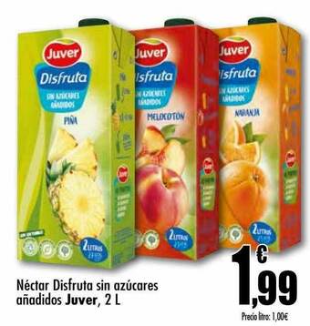 Unide Supermercados Néctar Disfruta Sin Azúcares Añadidos Juver oferta