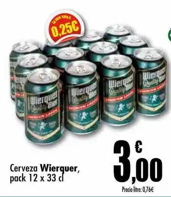 Unide Supermercados Cerveza Wierquer oferta