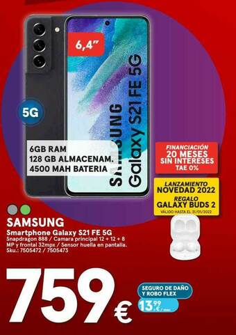Worten Samsung Smartphone Galaxy S21 Fe 5g oferta