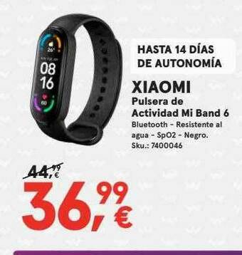 Worten Xiaomi Pulsera De Actividad Mi Band 6 oferta