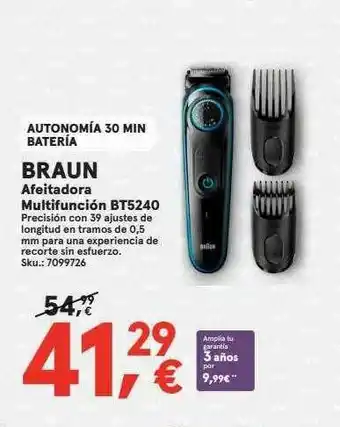 Worten Braun Afeitadora Multifunción Bt5240 oferta