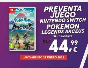 Worten Nintendo Switch Pokemon Legends Arceus oferta