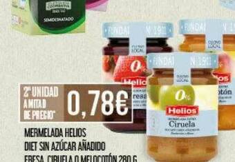 Claudio Mermelada Helios Diet Sin Azúcar Añadido Fresa Ciruela O Melocotón oferta
