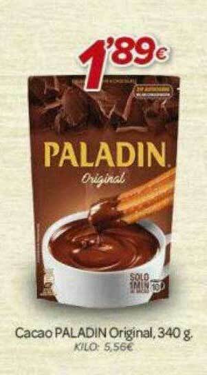 Alsara Supermercados Cacao Paladin Original oferta