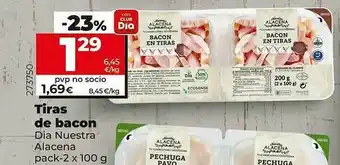 Dia Supermercados Tiras De Bacon Dia Nuestra Alacena oferta