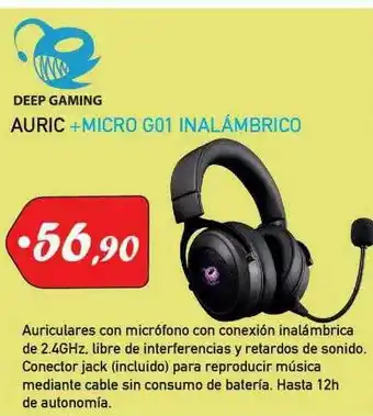 Microsshop Deep Gaming Auric + Micro G01 Inalámbrico oferta