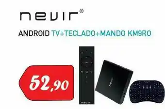 Microsshop Nevir Android Tv+teclado+mando Km9ro oferta