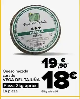 Supeco VEGA DEL TAJUÑA Queso mezcla curado oferta