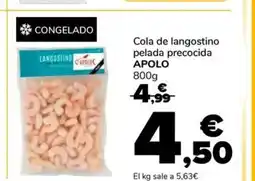 Supeco APOLO Cola de langostino pelada precocida oferta