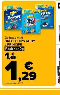 Supeco OREO, CHIPS AHOY O PRÍNCIPE Galletas mini oferta